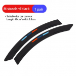 Kokkup&otilde;rkevastane poritiib Flare Wheel kulmude huule velje kaitse kummist auto kleebis servakaitse kummist p&otilde;rkeraua kaitse must