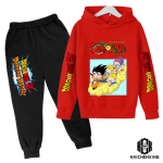 Anime Dragon Ball Z kapuutsikomplekt poistele Riided Lastele kapuutsid Anime riided Goku kapuuts, t&uuml;drukute dressipluus 3-14a lastele 110