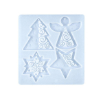 J&otilde;uluingel Silikoonvorm Ise tee epoks&uuml;vaiguvorm J&otilde;ulupuu ripats Ehete valmistamine V&otilde;tmehoidja K&otilde;rvar&otilde;ngad 1