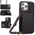 Rahakotikaardi pesa Flip Crossbody Lanyard nahk&uuml;mbris iPhone 15 14Plus 13 12 11 Pro Max XS Max /Samsung S23 S22 S21 S20 Ultra Plus A14 A54 A13 A53 jaoks iPhone 6/6S must