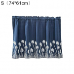 Tree Grass Pastoral Cafe Home L&uuml;hike kardin K&ouml;&ouml;k Aken Valance Room Decor S tumesinine v&auml;rv