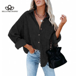 Naiste &uuml;lisuur avar vaba vabaaja velvetist s&auml;rk Moodne vabaaja s&uuml;gistalvine s&auml;rk naistele S must