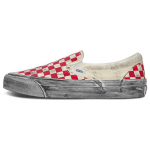 Vans OG Classic Slip-On LX Stressed - Punane ruuduline Unisex tossud VN0A32QN9Y1 34.5