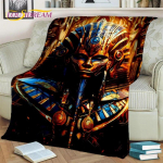 Anubis vaarao Horuse muumia Egiptuse m&uuml;toloogia jumalate tekk, pehme tekk koju Magamistoa voodi Diivani Piknikukatte tekk lapsele 130x150cm