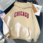 American City Chicago Tr&uuml;kitud Unisex Hoodie T&auml;nav Hip Hop Crewneck Dressip vabaaja mood pikkade varrukatega S&uuml;gis Unisex dressid Unisex 2XL