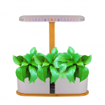 H&uuml;dropoonika kasvus&uuml;steem siseaed, 10 kauna, 20 W 72 LED-i kasvuvalgus, t&auml;isspektriga reguleeritav EU Plug valge
