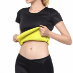 Naiste kuum Thermo Body Shaper T-s&auml;rk Neopreenist higisaunakost&uuml;&uuml;m Salendav vormiriietus Treenings&auml;rgid Talje Treenings&auml;rk Treeningu termoaluss&auml;rk S must