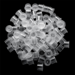Maht 100 tk l&auml;bipaistvast plastikust tinditopside korgid lameda p&otilde;hjaga, mitte m&uuml;tsiga, suur suurus 15 mm