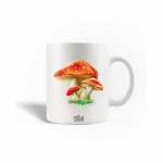 Mug en C&eacute;ramique Mushroom Rouge