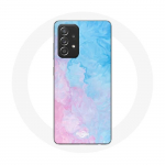 Coque pour Samsung Galaxy A33 5G Fond bleu rose