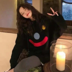 &Uuml;markaelusega lumememm multifilmi mustriga naiste kampsun, kootud sviiter, pikkade varrukatega topp Armas armas preppy stiilis pull džemper S must