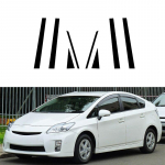 8tk Ukseakna samba postid Trimmikatte kleebise kleebised Toyota Priuse 2010 2011 2012 2013 2014 2015 auto v&auml;listarvikutele