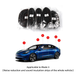 Tesla Model 3 YXS autoukse tihendiribade komplekti jaoks helikindel m&uuml;ra isolatsioon ilmastiku ribade tihendus 2023 v&auml;listarvikute jaoks Model 3