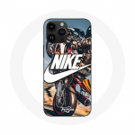 Kaitsekate - Maniacase - Iphone 14 Pro - Nike logo - Silikoon - Pehme must