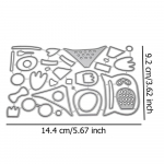 &Ouml;&ouml;kullraamid Metallist l&otilde;ikamisvormid Loomade K&auml;sit&ouml;&ouml; Scrapbooking H&otilde;bedane reljeef stantsitud &scaron;abloon DIY fotoalbumikaartide valmistamine