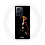 Coque pour Xiaomi Redmi Note 12 4G One Piece Manga Anime Luffy Fond Noir - Maniacase