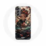 Coque pour Samsung Galaxy A14 5G Demon Slayer Tanjiro Anime Manga - Maniacase