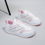 Naiste kerge platvormiga paksud tossud, libisemiskindlad hingavad n&ouml;&ouml;riga k&auml;imisjalatsid Spordijalatsid PU-nahast vabaaja jooksutossud naistele 35