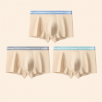 MiiOW 3tk kevad-suvised antibakteriaalsed meeste puhtast puuvillast jalgealuse aluspesu, meeste &otilde;hukesed ja &otilde;mblusteta lamedad nurgap&uuml;ksid Trend L-4XL L