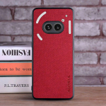 Case for Nothing Telefon 2A coque Luksuslik tekstiil Nahk nahk pehme TPU k&otilde;va telefoni kaas funda for Nothing telefon 2a &uuml;mbris capa Nothing phone 2a punane