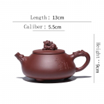 250 ml Lilla savikann Yixing Original Mine Purple Savist teekann Dragon Seal Stone kulbpott Kuulus meister Pure Hand Gong Pao teekann 250ml pruun