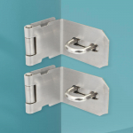 2x Padlock Hasp latches Gate Locks Zinc Alloy Safe Heavy Duty Locking Clasp for Door