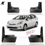 4 tk/partii must esiosa ja;Tagumised poritiibade klapid Pritsmekaitse poriklapid porikaitse katte trimm Toyota PRIUS 2012 jaoks - porilapp
