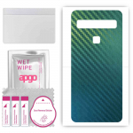 apgo Protective Skin Sticker for the back compatible with TCL 10 Lite, Wrap Film, Foil, Vinyl - Pattern Carbon Chameleon CAKA1