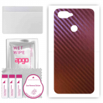 apgo skin sticker film foil vinyl for the BACK compatible with Oppo A12, scratch-resistant, easy to install - Carbon Chameleon CAKA5