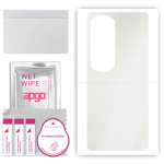 apgo Protective Skin Sticker for the back compatible with Honor 80 Pro, Wrap Film, Foil, Vinyl - Pattern Matte Transparent