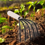 5 Tines Garden Rake Claw Practical Easy to Use Lightweight Leaf Hand for 36cmx10cm