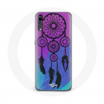 Coque pour samsung galaxy P20 pro Attrape R&ecirc;ve Noir Fond Bleu et Violet
