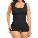 Kujundusr&otilde;ivad naistele koos sisseehitatud rinnahoidjaga, k&otilde;htu reguleeriva kompressiooniga, Body Shaper polsterdatud tankidega M