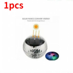 1-5 tk p&auml;ikeseenergia ujuvvalgusti LED-bassein veekindel v&otilde;imsusega mitmev&auml;rviline muutev veetriivlamp kalatiigi aia jaoks 10cm-RGB-1pcs