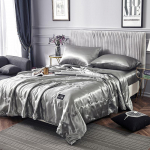 Luksuslik suvine jahe tekk, j&auml;&auml;siidist, kliimaseade 100x150cm