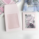 10 tk Ins Candy v&auml;rviline kaardikott l&auml;bipaistva kilega Kpop 3-tolline fotokaardi &uuml;mbrik DIY &otilde;&otilde;nsa akna kaardi pakkimispaberi tasku