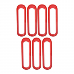 ABS-auto esiv&otilde;re kaunistusr&otilde;nga kattekleebised Jeep Wrangler JK 2007-2017 auto v&auml;listarvikutele punane