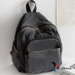 Canvas Pocket miniseljakott (3 v&auml;rvi) 26x31x12cm must