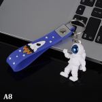 Astronautide kujundusega m&auml;rulifiguurid ja kuu v&otilde;tmehoidja vaigust astronauti kuju tuba kontori t&ouml;&ouml;lauakaunistus kingib v&otilde;tmehoidja