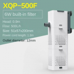 Akvaariumi filtreerimispump, kolm &uuml;hes tsirkulatsioonipump, vett pole vaja vahetada, sisseehitatud hapniku imemine roojamiseks 6W filter XQP-500F