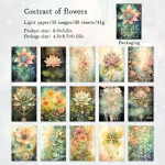 30 lehte Midnight Fairy Tale Vintage tegelaskuju maastikukujundusmaterjal, paber, 6 stiili, ajakirjanduse tarvikud