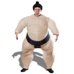 D&eacute;guisement sumo gonflable costume avec coiffe