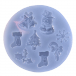 J&otilde;ulusarja koogivorm lume-/sokkide kujuga k&uuml;psetust&ouml;&ouml;riist K&auml;sitsi valmistatud lumememme &scaron;okolaadivaluvorm k&uuml;psetamishuvilistele 3