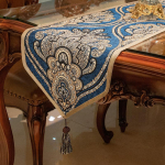 Euroopa Luksuslik Jacquard Lauajooks S&ouml;&ouml;gituba Diivanilaud TV-alus Kaunistus Tikitud lauajooksja Kaasaegne kodukaunistus 33x210cm 1pc
