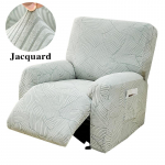 Žakaarmustriline lamamistooli diivanikate 1-kohaline veniv Lazy Boy l&otilde;&otilde;gastustooli kate libisemiskindel diivanikate elutuppa pestav 1 komplekt hall v&auml;rv/roheline