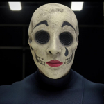 1TK Halloweeni &Otilde;udus Kummitav Veneetsia Maskid Hirmutav Pisaramask Kolju Nunna Mask Cosplay Kost&uuml;&uuml;mi Peo Rekvisiidid valge