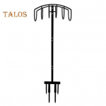 Aiavoolikuhoidja 4 naelaga, vastupidav metallist alus, v&auml;ljas eemaldatav voolikurullihoidja Aiavooliku hoidiku riidepuu must