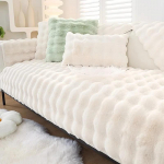 Thicken Rabbit pl&uuml;&uuml;sist diivanikate Nordic Solid Color diivanir&auml;tikukatted libisemiskindlad diivanikatted Diivanir&auml;tikud elutoa kaunistamiseks 1pc 30x50 pillowcase