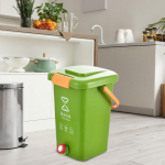 Kompostikast k&ouml;&ouml;gij&auml;&auml;tmete jaoks, kompostimine, taaskasutus&auml;mber, multifunktsionaalne kaasaegne pr&uuml;gikast, L