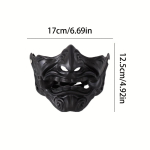 1 tk Ghost Face Demon Dark Samurai Dark Shadow &Uuml;ldine vaigumask Prajna Mask meeste ja naiste pooln&auml;o mask Peo mask Masquerade Ghost Face Cheek must